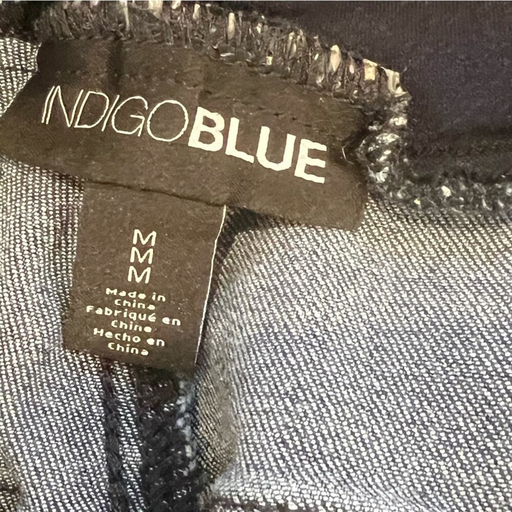INDIGO BLUE MATERNITY JEANS size medium dark wash - Picture 5 of 5